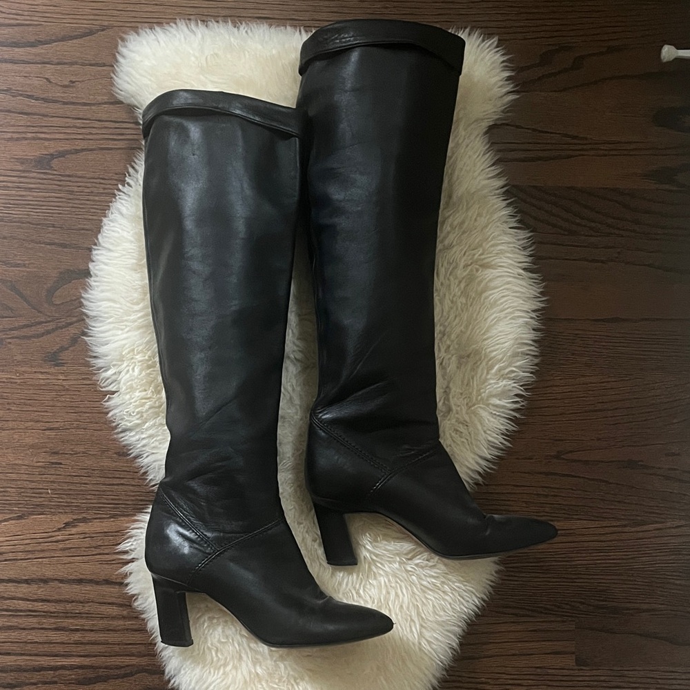 Brian Atwood Black Knee-High Women's Boots